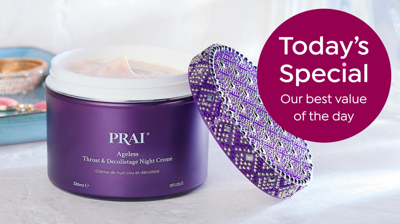 PRAI Beauty 11oz Ageless Throat & Decolletage Night Creme